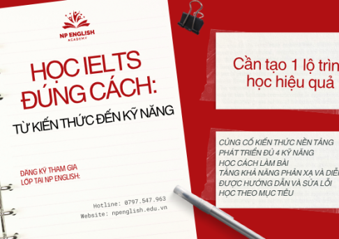 HỌC IELTS ĐÚNG CÁCH: TỪ KIẾN THỨC ĐẾN KỸ NĂNG